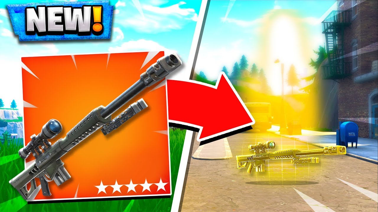 NEW LEAKED HEAVY SNIPER GAMEPLAY! Fortnite Battle Royale!