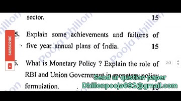 CRSU B.Com 6th sem Business Environment previous year question paper examination 2021