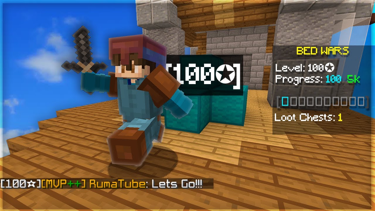Hitting 100 stars in Hypixel Bedwars