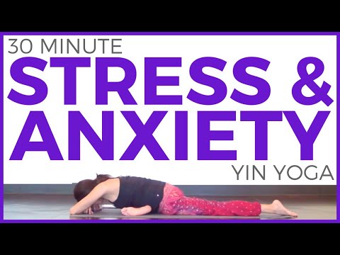 Yin Yoga for Stress & Anxiety (30 minute Yoga) Stress Relief | Sarah Beth Yoga