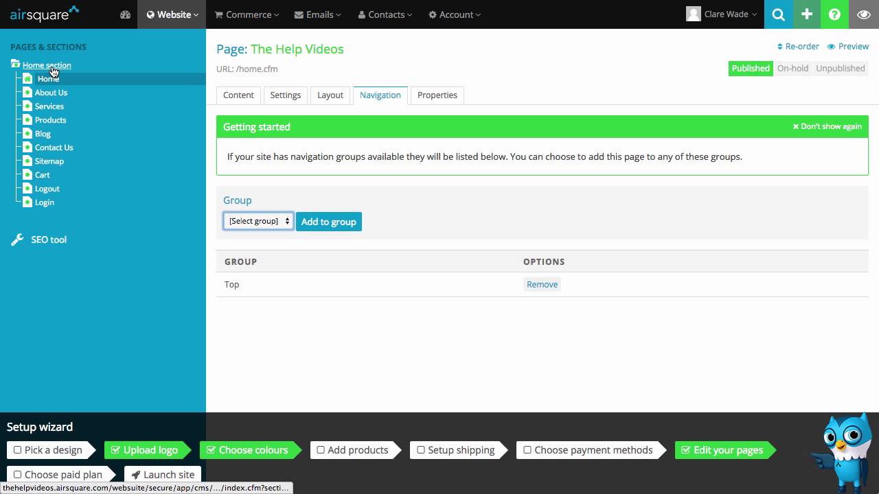 Getting Started: Pages & Sections - YouTube