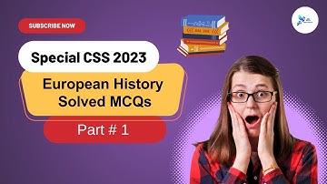 Special CSS 2023 || European History MCQs || CSS Past Papers || CSS 2024 #cssmcqs #european #history