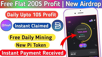 New Crypto Loot Instant | PlayFi Network Mining App | Instant Payment Airdrop | New Crypto Airdrop
