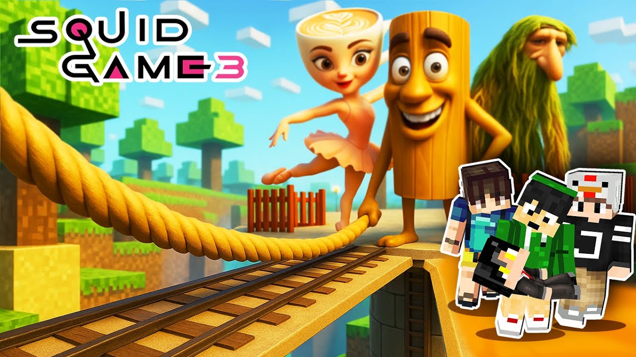 Squid Game 3 But It's Brainrot Tung tung tung Sahur in Minecraft (Tagalog)
