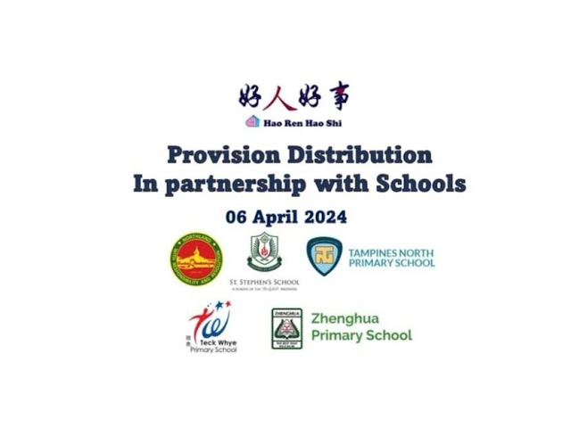 Provision Distribution In Partnership with Schools @ 6th April 2024
