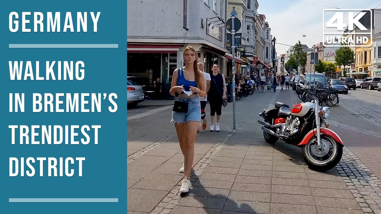 Walk Through Bremen’s Trendiest District. (4k)