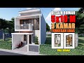 DESAIN RUMAH 5X10 M 3 KAMAR TERKESAN LUAS