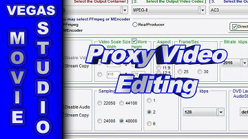 How to Create Proxy Video Files for Editing using Vegas Movie Studio HD Platinum 11