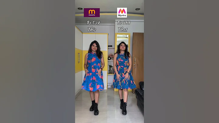 Meesho vs Myntra |comparison which one did you like #meesho #myntra #comparison #clothing #shorts