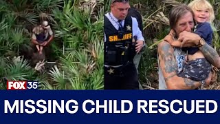 Watch: Helicopter video shows rescue of missing 4-year-old Florida boy