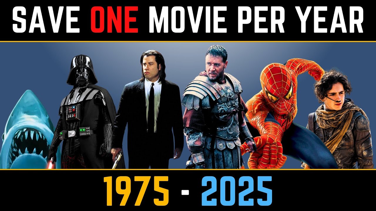Save ONE Movie From Each Year 1975 - 2025 | Movie Quiz