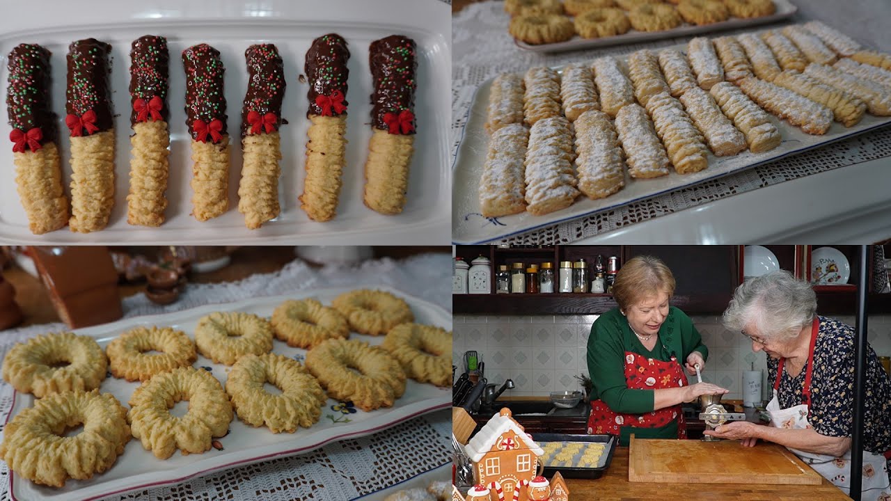 Starinski čajni keks na mašinu za meso, domaći keks od  prhkog testa