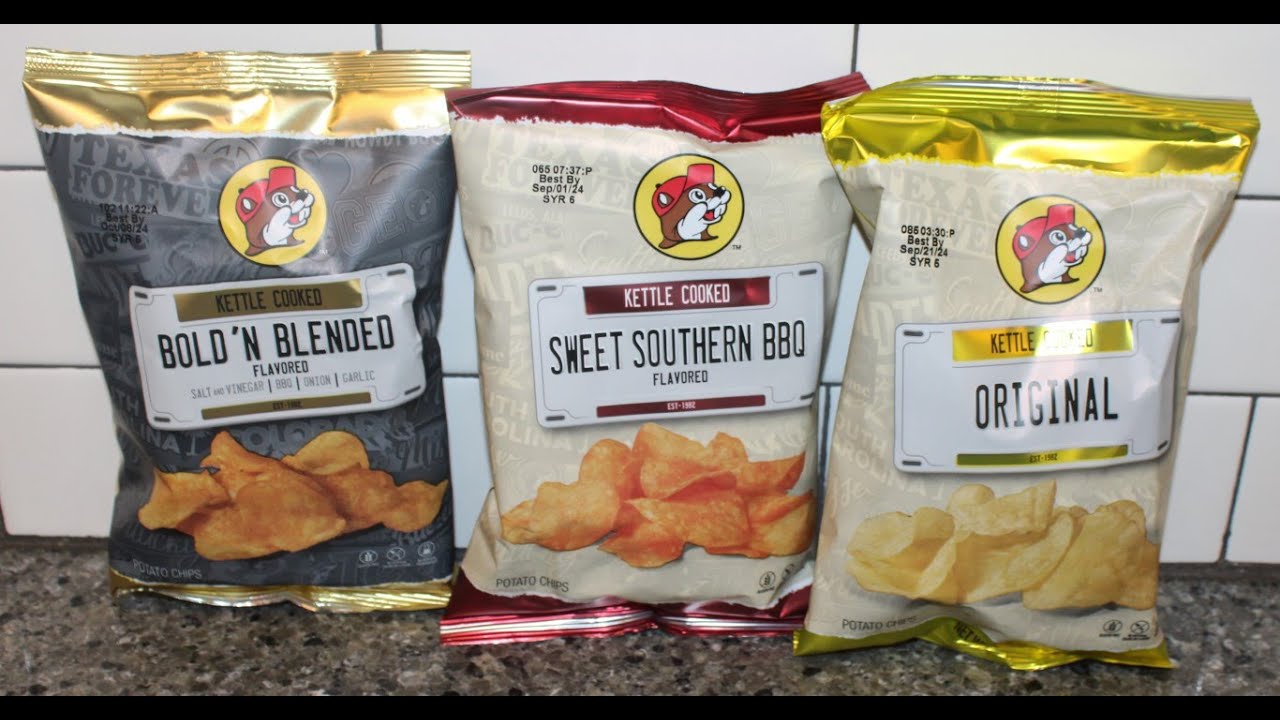 Bucee’s Kettle Chips Bold ‘N Blended, Sweet Southern BBQ & Original Review YouTube