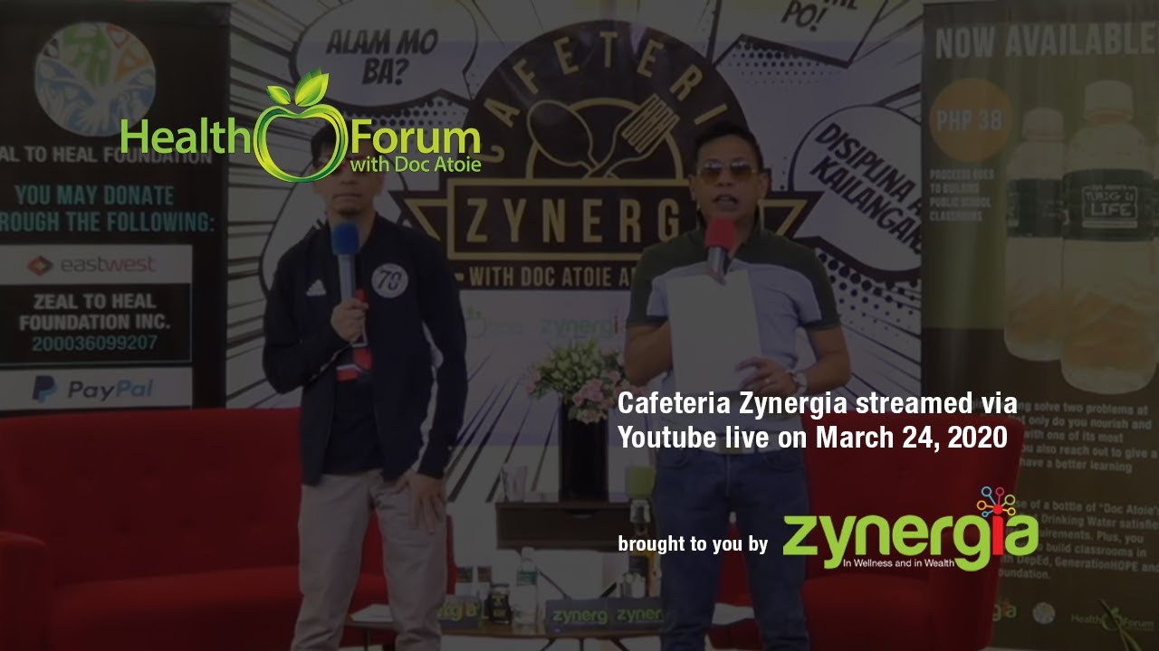 📹〔LIVE〕24–MAR–20 | #CafeteriaZynergia with Boss Vic and Doc Atoie