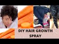 How to make CARROT hair spray for HAIR GROWTH &amp; Length Retention | Natural hair tutorial