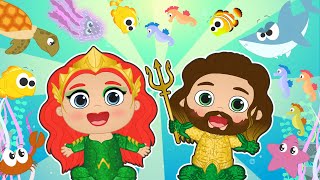 BABIES ALEX AND LILY 🧜‍♂️🔱 Dress up as Aquaman and Mera