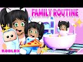 Family morning routine goes wrong in club roblox