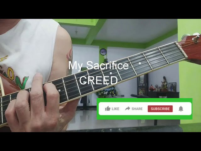 Tutorial Intro My Sacrifice - Creed + Tabs & Tuning #tutorialguitar #i