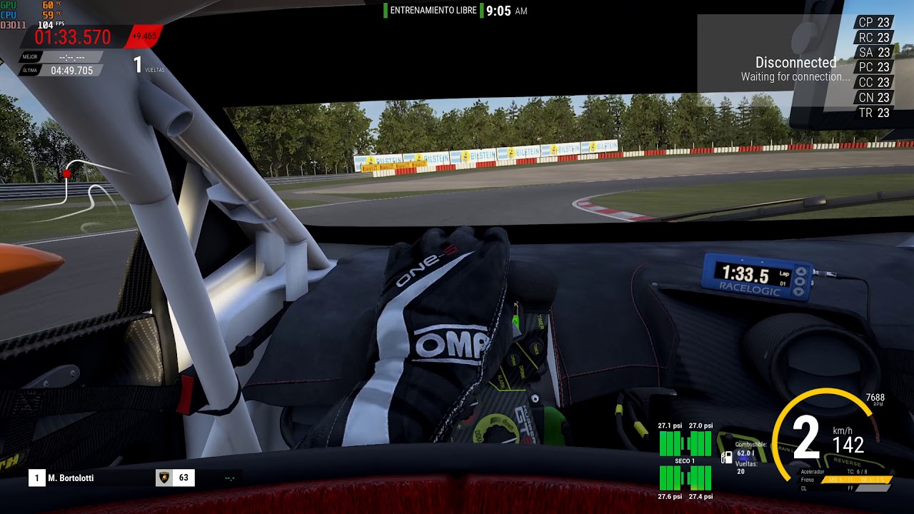 Assetto Corsa Competizione con mando xbox 360 - YouTube