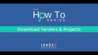 How To: Download Tenders & Projects screenshot 5