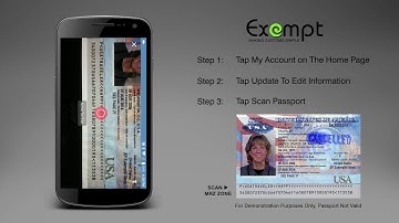 Exempt - Passport Scan Feature - Visitors
