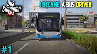 I BECAME A BUS DRIVER | BUS SIMULATOR 2023 #1 screenshot 5