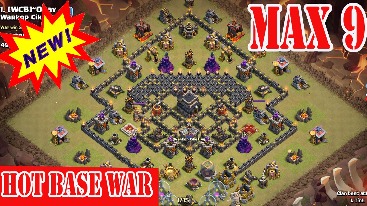 th 9 base calsh of clans #7