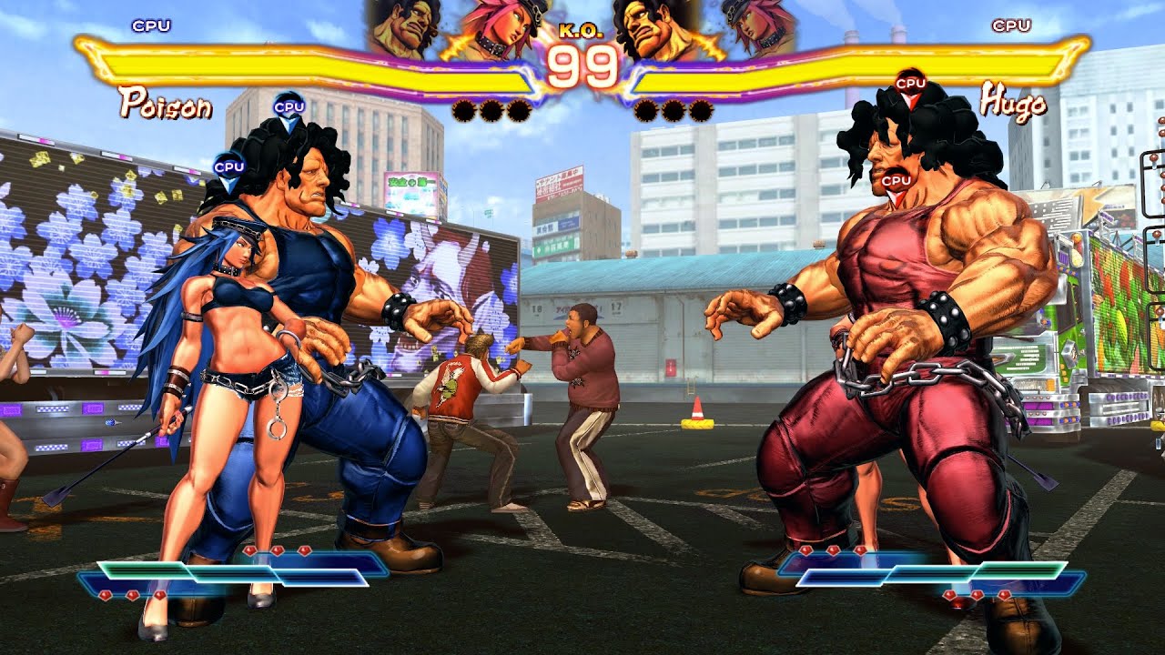 Poison & Hugo Mirror Match! Awesome CPU Fight!