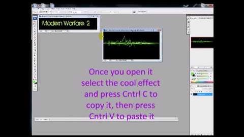 Photoshop Cs3 modern warfare 2  text tutorial