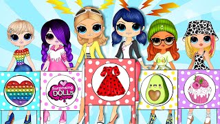 Marinette, Chloe, Alya, Zoe, Rose Surprising Clothes Switch up - 30 Best DIY Arts & Paper Crafts