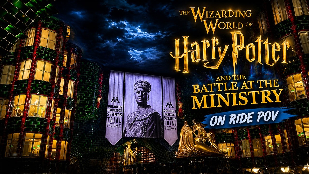 HARRY POTTER AND THE BATTLE AT THE MINISTRY ON RIDE POV | EPIC UNIVERSE ...