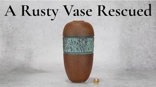 Woodturning Rescue Fixing a Rust Finish That Almost Ruined This Vase