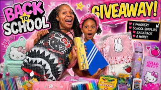 🎒 BACK TO SCHOOL GIVEAWAY! 🎉 (Win a Backpack + School Supplies+ Squishes!)