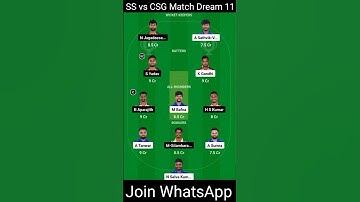 SS vs CSG Match Dream 11 Prediction Tnpl 2nd Match #viral #shorts #dream11 #tnplmatchpredictiontoday
