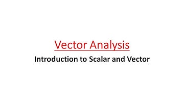Introduction to Vector Analysis |  Vector and Scalar | S1E1