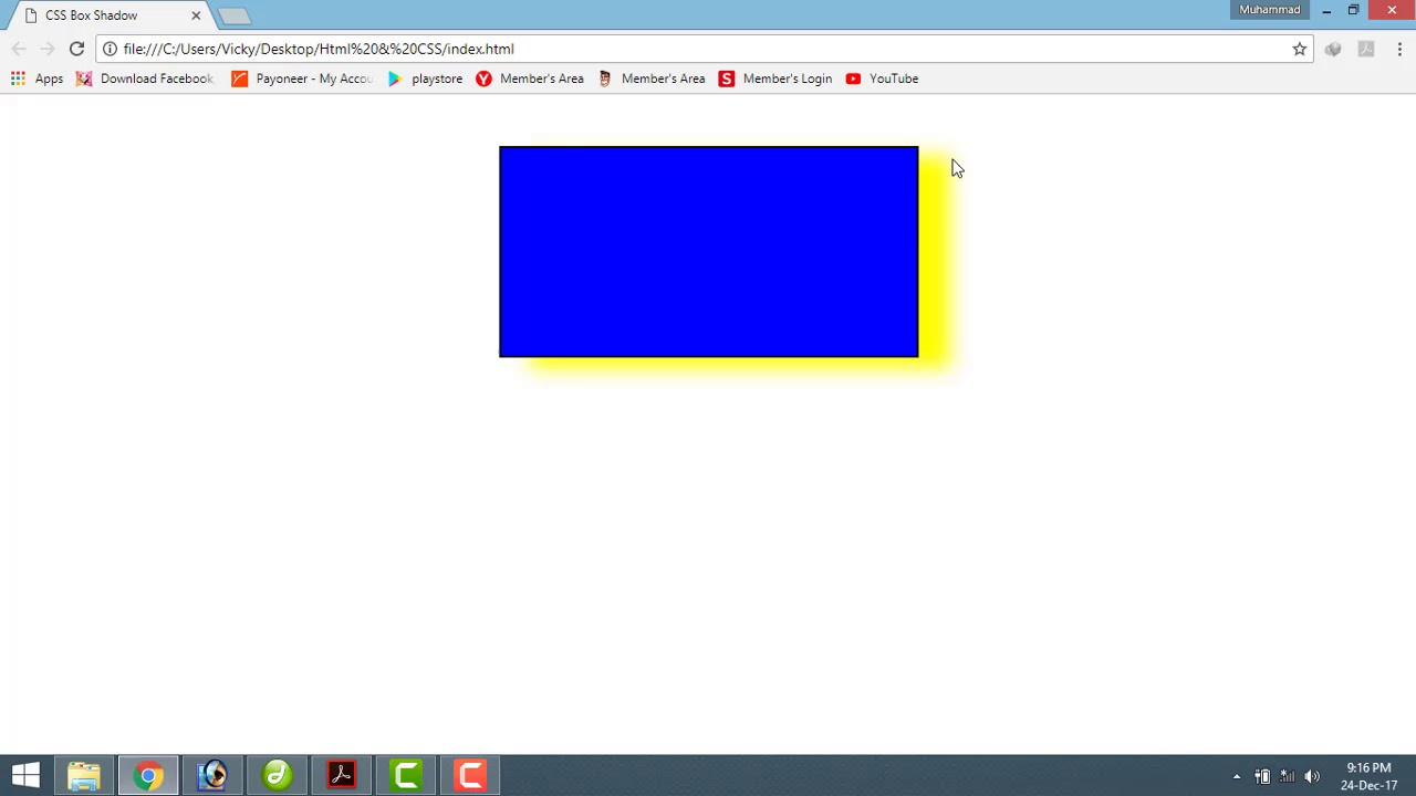 Css Box Shadow - YouTube
