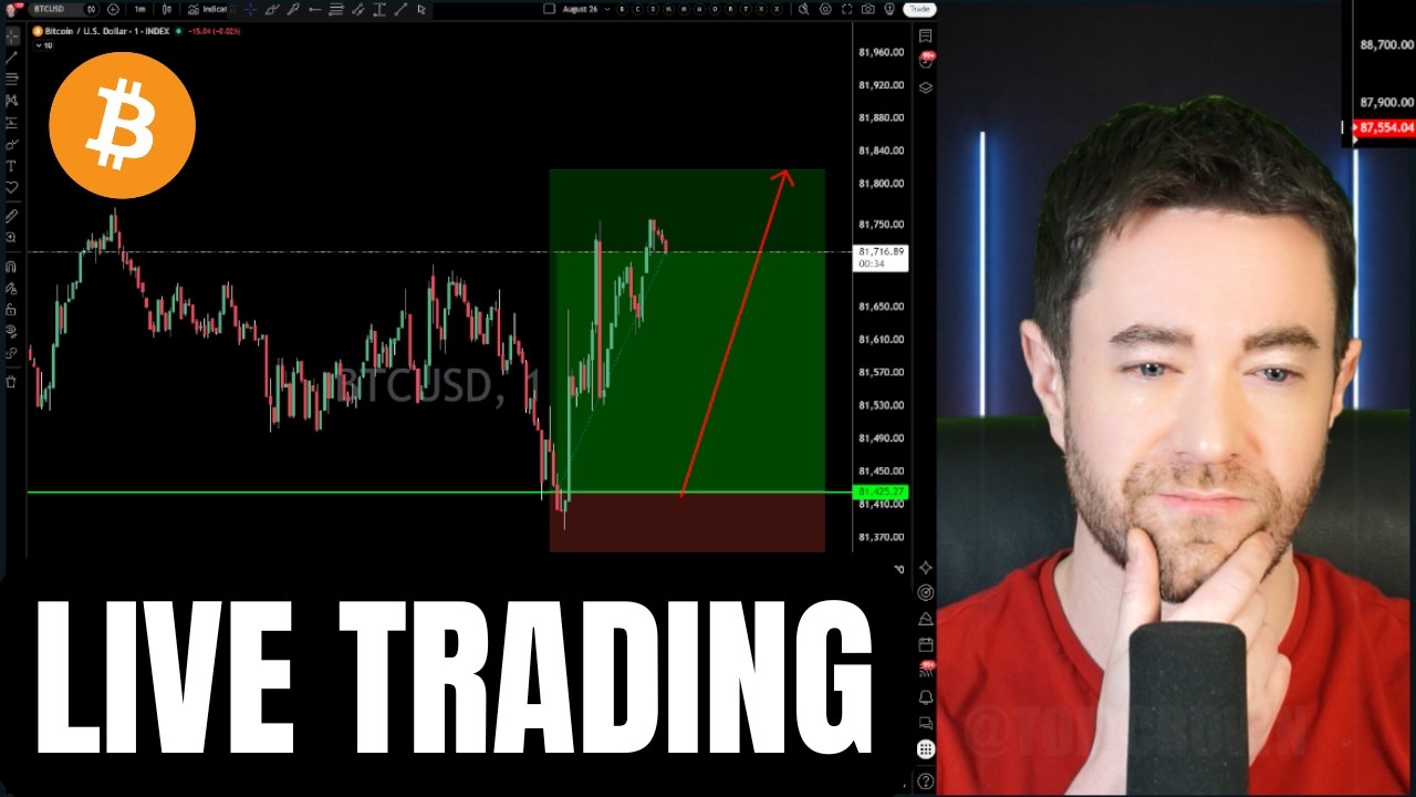BITCOIN LIVE TRADING: BIG MOVE COMING FOMC WEEK