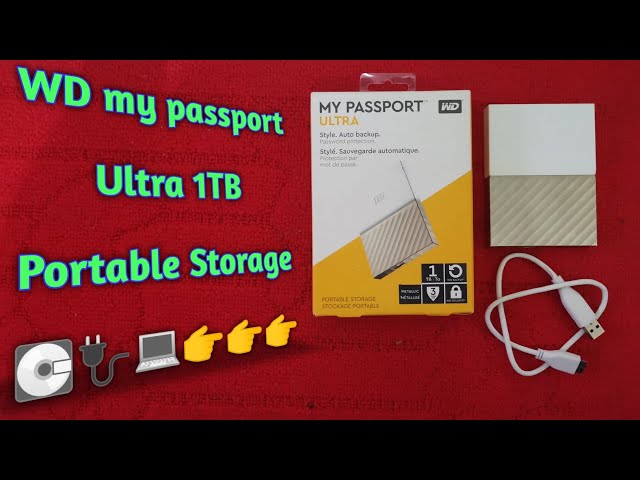 WD my passport Ultra 1tb unboxing and setup. Compare WD my passport and my passport ultra portable