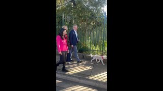 Anthony Albanese hits Reid polling booth with MP Sally Sitou