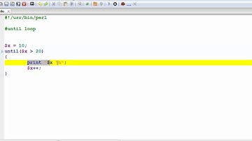 perl tutorial NO 25 until loop