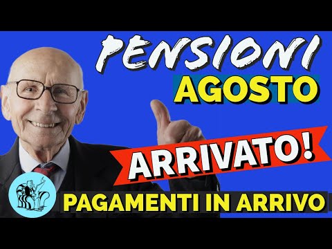 ✅ PENSIONI AGOSTO ? È ARRIVATO❗️ TUTTO OK ? DATE PAGAMENTI BANCA E POSTE ?