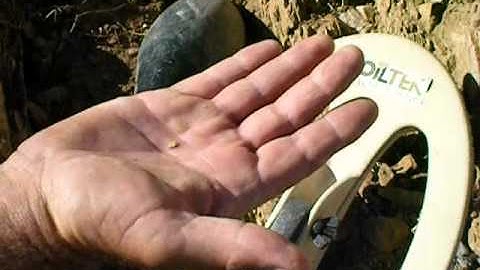 Locating a small Arizona gold nugget with the Minelab GPX5000 metal detector