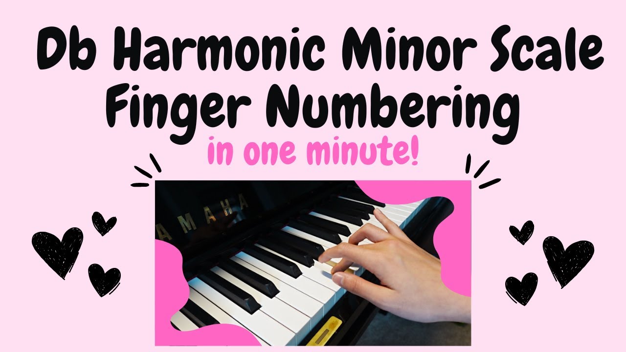 Learn the D Flat Harmonic Minor Scale IN ONE MINUTE!!! - YouTube