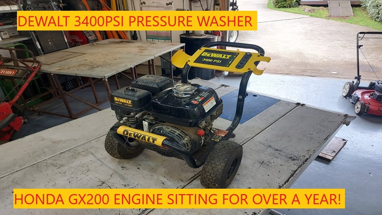 Dewalt 3400psi Pressure Washer | Honda GX200 Engine Won't Start!