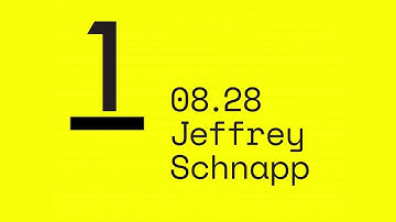 Jeffrey Schnapp  - Autumn 2019 Baumer Lecture Series