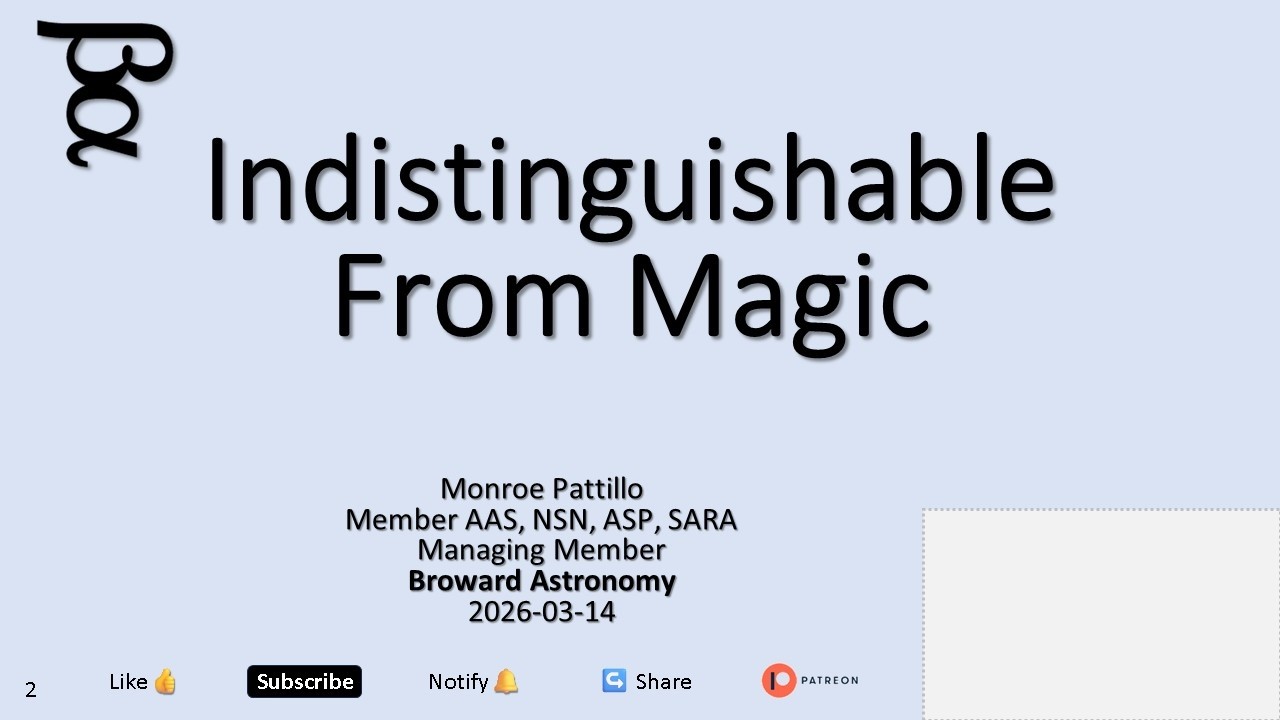 2026 03 14 Indistinguishable From Magic - YouTube
