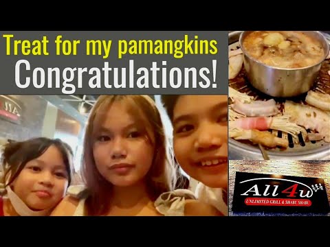 Treat to my pamangkins for doing a good job well done ?