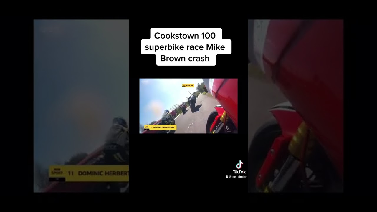 Mike brown crash Cookstown 100 Road Races