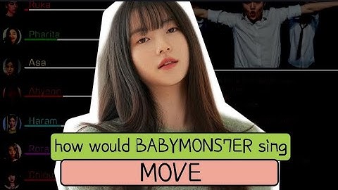 how would BABYMONSTER sing "MOVE" by T5 (TREASURE) color coded lyrics + line distribution