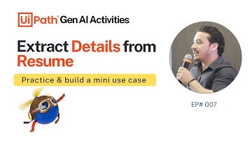 7. Build Use Case: HR Resume Screening in UiPath | Extract Key Candidate Details with NER GenAI